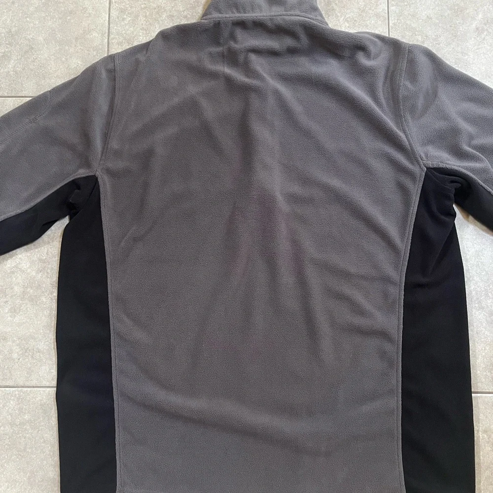 Alpine design outdoor adventure gear men XL grey black 1/4 Zip fleece sweater